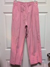 Vtg Allfred Dunner Women Pink Pants Size 14 Pockets Elastic Waist