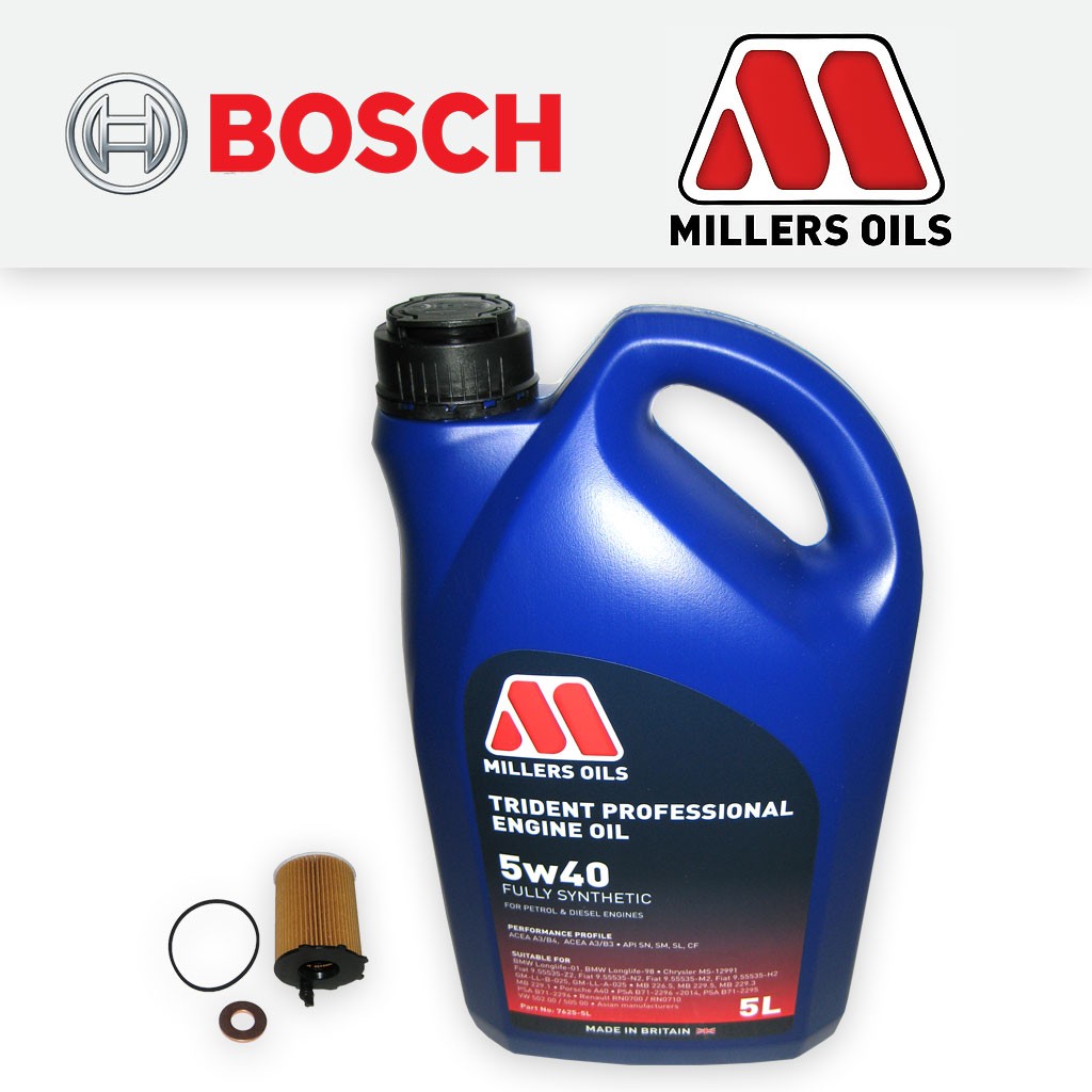 SERVICE KIT for CITROEN C3 1.4 HDI 16V OIL FILTER +5w40 FS OIL (2002-2006)