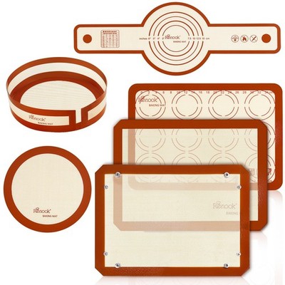 Silicone Baking Mats Set of 6 Bread Sling for Dutch Oven Non-Stick Reusable Slip