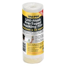 UNi-PRO Plastic Drop Sheet Refill Roll 1.8m x 33m Protective Masking Film