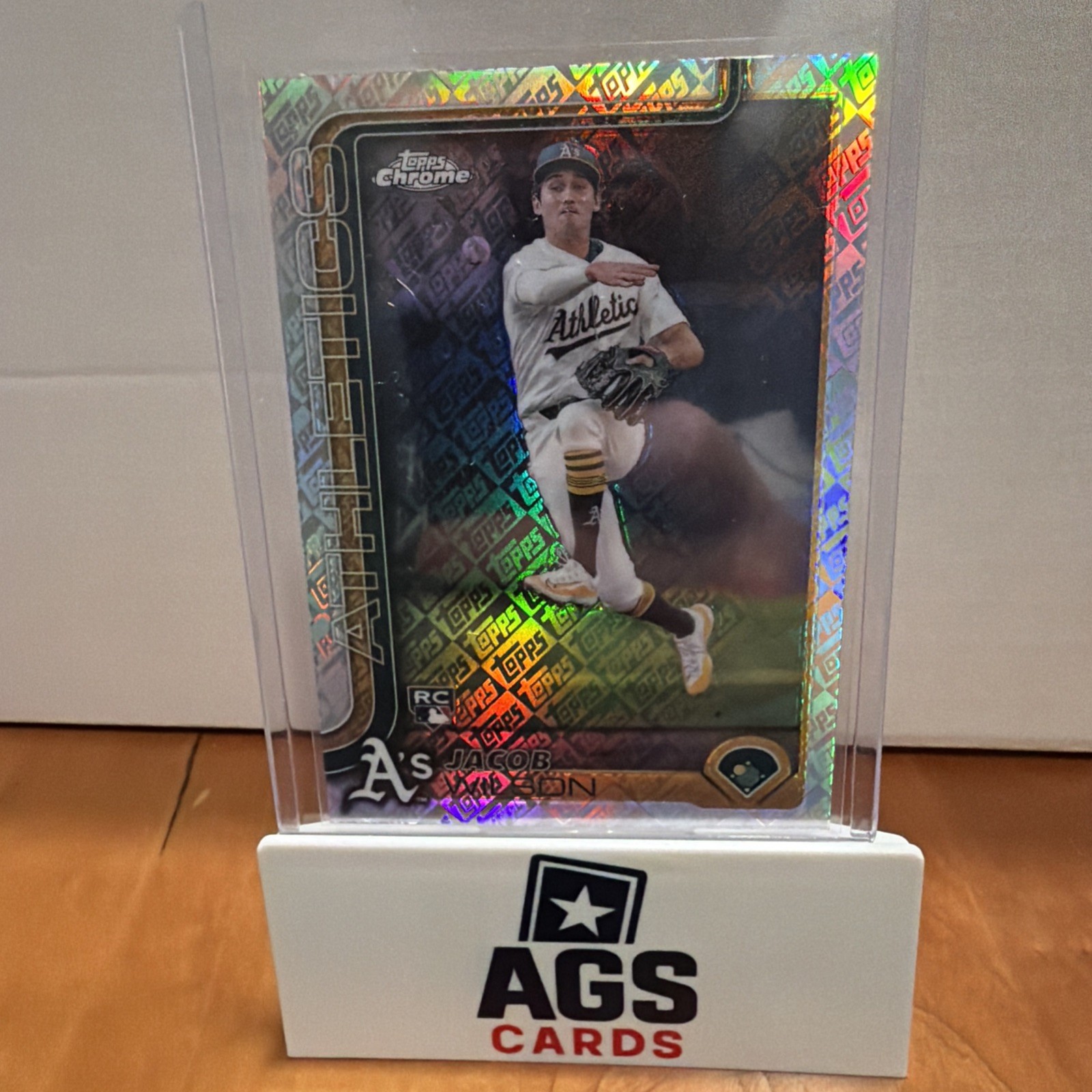 2025 Topps Chrome Jacob Wilson RC Logofractor Fanatics Exclusive #96