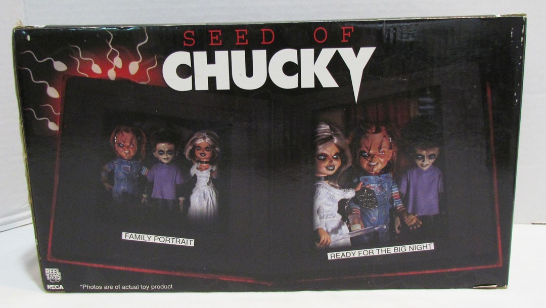 NECA 2004 SEED OF CHUCKY ACTION FIGURE FAMILY BOX SET REEL TOYS
