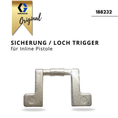 188232 GRACO SICHERUNG für Inline Spritzpistole Original NEU