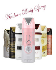 Arabian Perfumed Body Spray Bundle (3 x 200ml) Luxury, Long Lasting Scent