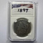 1897 Morgan Silver Dollar Raw Better Date Original 90% Silver