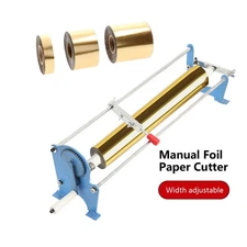 Hot Foil Paper Cutter Manual Slitter Hot Stamping Hand Cutting Machine 1" Core