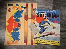 1940s Captain Marvel Jr Ski Jump Sensational Action Toy Vtg Fawcett Paper Kit