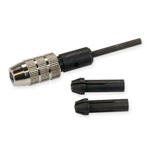 Micro small pin chuck vice HOLDS VERY TINY DRILLS + BURRS tools 3 collets 0-2.5m