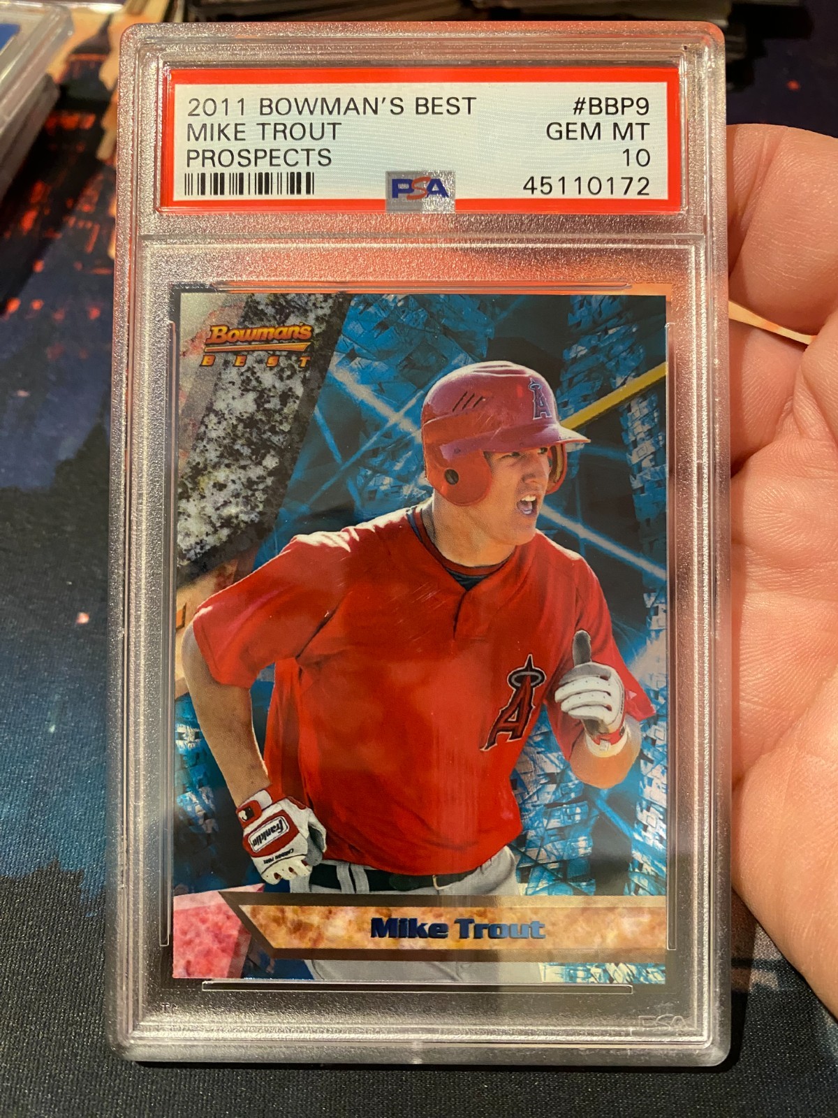 2011 Bowmans Best Mike Trout PSA 10 Rookie Card