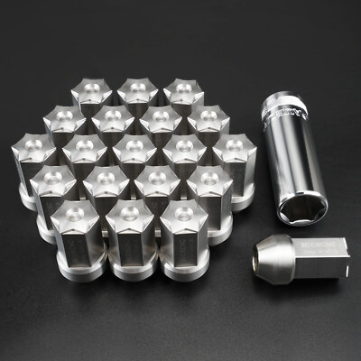 20x M12 x 1.25 Stainless Steel Thread Forged Closed End Wheel Lug