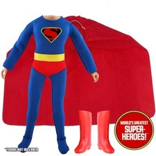 Mego Superman Fleischer 1941 COMPLETE Outfit Boots Cape Decal for WGSH 8" Figure