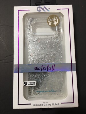 Case-Mate Waterfall Series Case for Samsung Galaxy Note 8 Clear/Silver