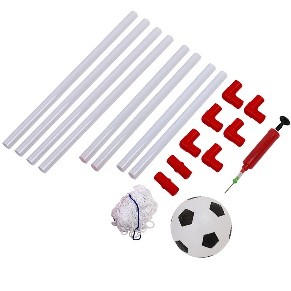 Indoor Outdoor Mini Children Football Soccer Goal Post Net Set with