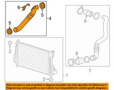 GM OEM 07-16 Sierra 2500 HD Cooling Intercooler-Outlet Duct 84094727