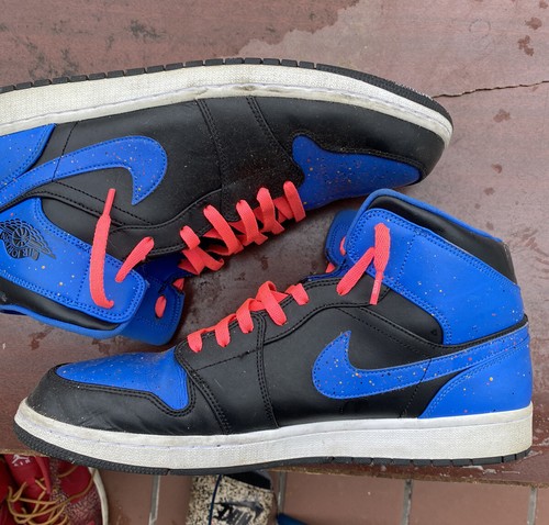 Size 14 - Jordan 1 Mid Royal Splatter 2018 - Picture 5 of 5