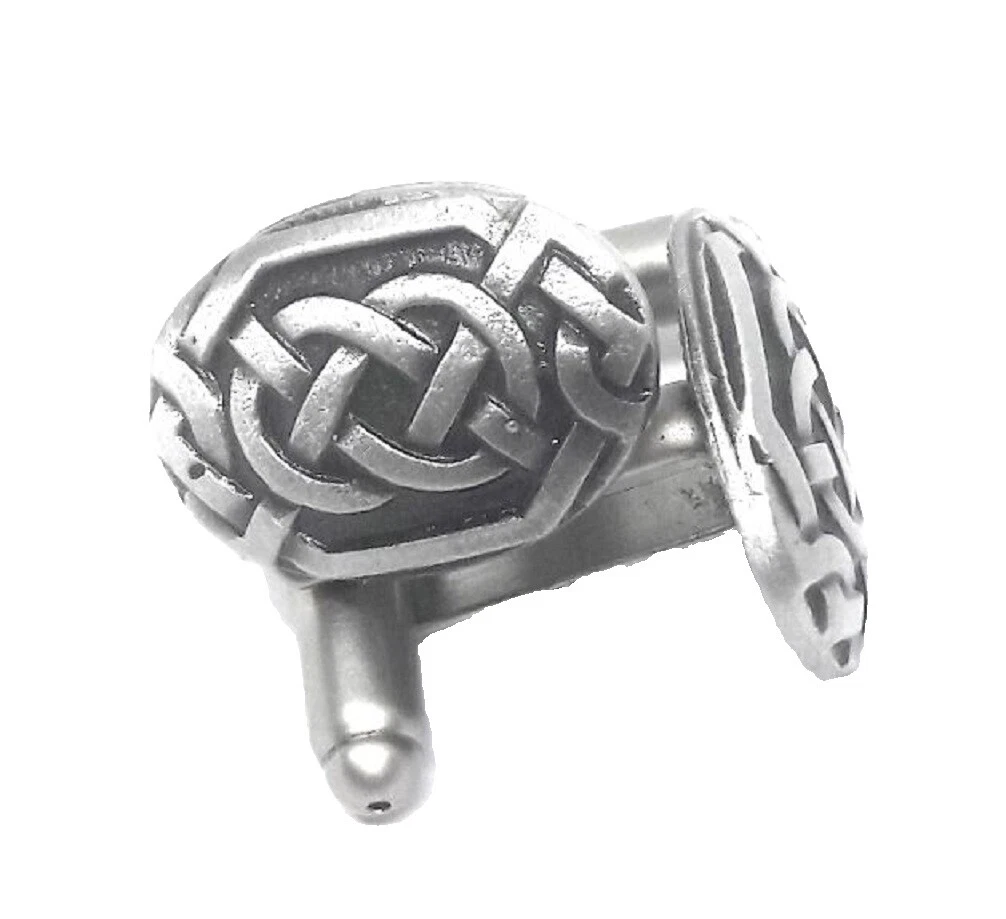 Оловянные запонки без камня для мужчин