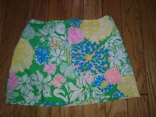Lilly Pulitzer girls skort Skirt multi hibiscus stroll size 14