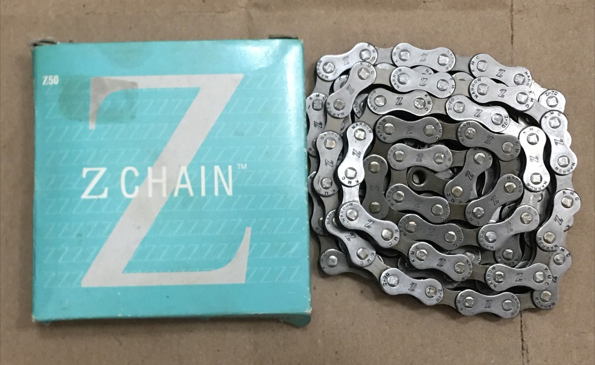 MCKページです NOS Vintage KMC 1/2 x 3/32 Z CHAIN 116 LINKS SILVER 6s/7s NARROW