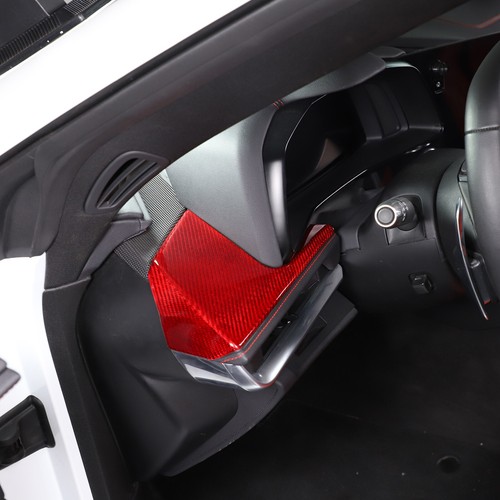 Red Real Carbon Fiber Full Interior Set Decor Cover Trim Kit for Corvette C8 20+ - Picture 267 of 444