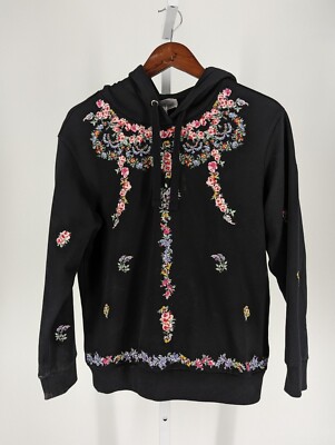 Sweat à Capuche Giambattista Valli X H&M Blanc Brodé - Taille M, Neuf Avec étiquettes