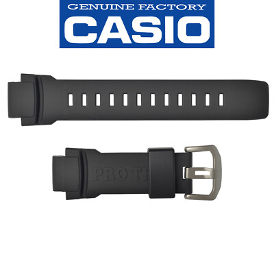 Genuine CASIO ProTrek PRW-3510-1 PRW-3510Y-1  Silicone Watch Band Strap Black