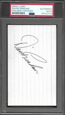 David Graham PGA 2 Majors SIGNED AUTOGRAPH 3x5 INDEX CARD PSA / DNA AUTHENTIC  A