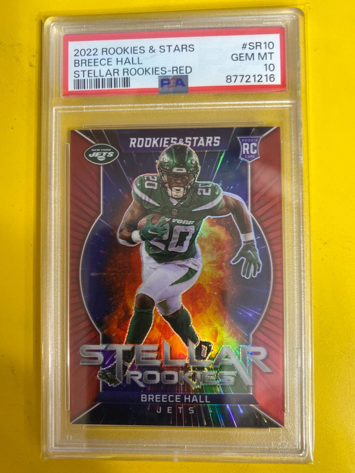 Breece Hall Panini Rookies & Stars Stellar Rookies #SR10 Red