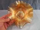 Vintage Dugan Marigold Carnival Glass PONY Bowl 8 3/8" Wide