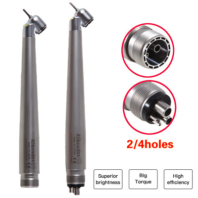 Dental High Speed LED E-generator 45 Degree Turbine Handpiece Push 2/4Holes ASk