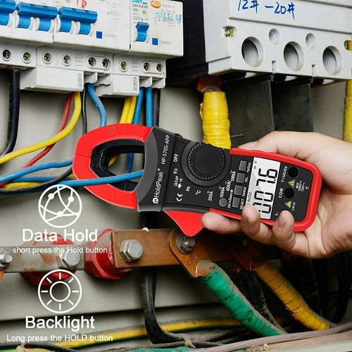 HOLDPEAK Digital Clamp Meter 6000 Count Multimeter with Auto Range,AC/DC Voltage - Picture 10 of 11