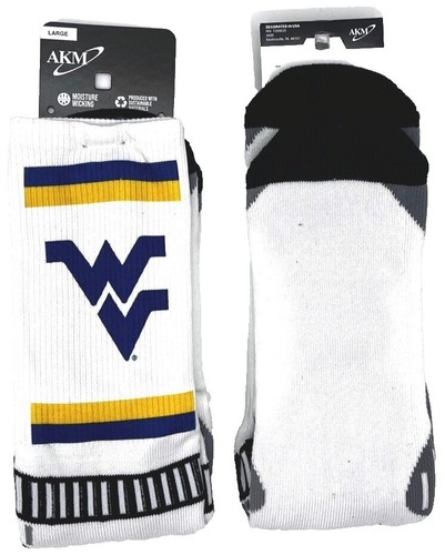 West Virginia Mountaineers Newborn Baby Knit Hat – Navy Blue Striped Cotton NCAA Team Cap