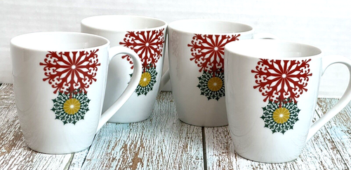 Corsica Holiday Jewel Coffee Tea Holiday Mugs Set of (4) - Picture 10 of 14