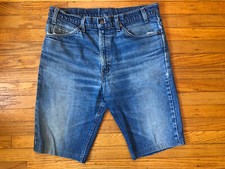 Vintage 80s,90s Levis Jeans-cut To Shorts- 36 Waist. Orange Tab