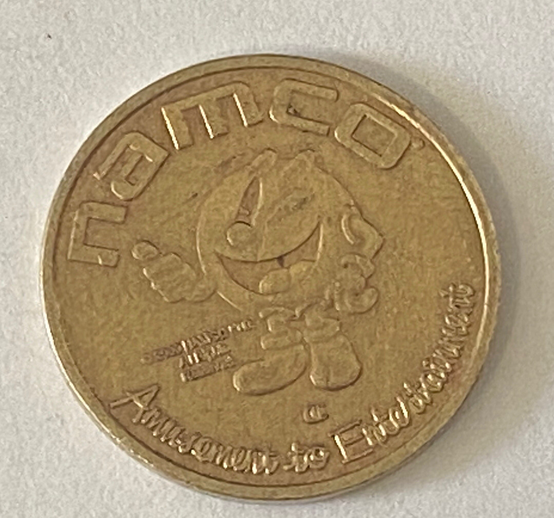 2000 NAMCO PAC MAN Arcade Amusement 7/8” Brass Used Token | eBay
