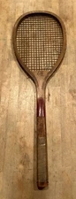 Antique BGI Tennis Racket Bridgeport Gun Implement Co Circa 1890s-1900s “Elk”