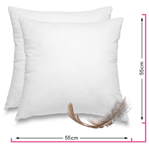 2er Pack Federkissen-Füllung 35x35 Cm – Aus Baumwolle & Federn Für Kissenhüllen