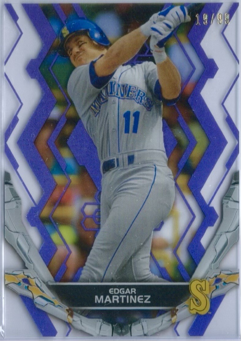 2019 Topps High Tek Edgar Martinez Purple /99 Seattle Mariners HOFer