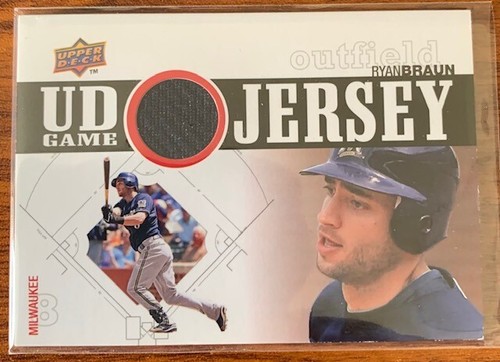 2010 Upper Deck UD Game Jersey #UDGJ-BR Ryan Braun Milwaukee Brewers