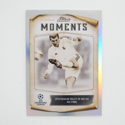 2022-23 Topps Finest UEFA Finest Moments Zinedine Zidane #FM 2022-23 Topps Finest UEFA Finest Moments Zinedine Zidane #FM