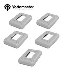 Yottamaster 5 Pack HDD Hard Drive Protective Case SDD Storage Box Fits 3.5" Inch