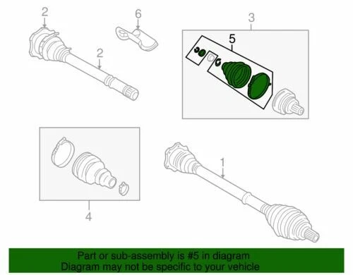 Kit de arranque conjunto original Volkswagen 1997-2003 Passat EuroVan CV 3B0-498-203-A Foto 2 de 2