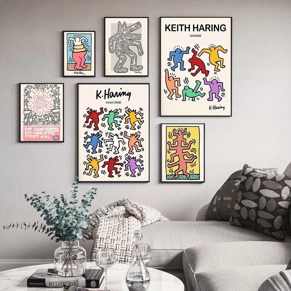 Keith Haring アート作品 2点セット Keith haring art - Etsy 日本