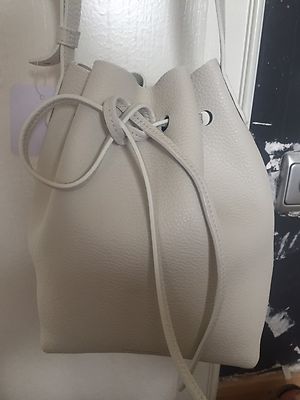 Mansur Gavriel Mini Bucket Bag White
