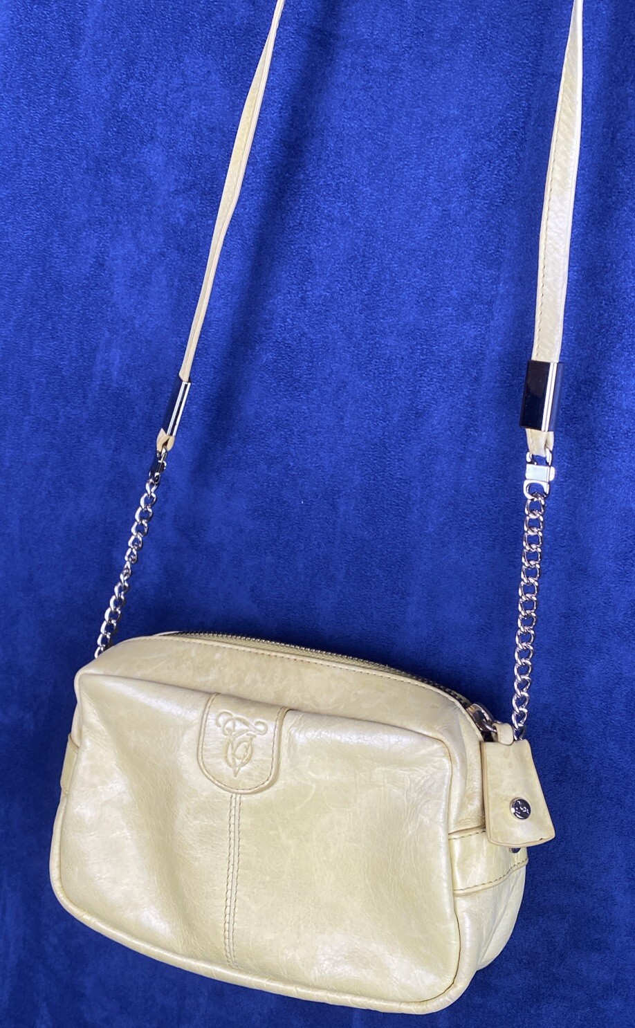 Tre Vero Crossbody Yellow Leather Camera Bag Purs… - image 10