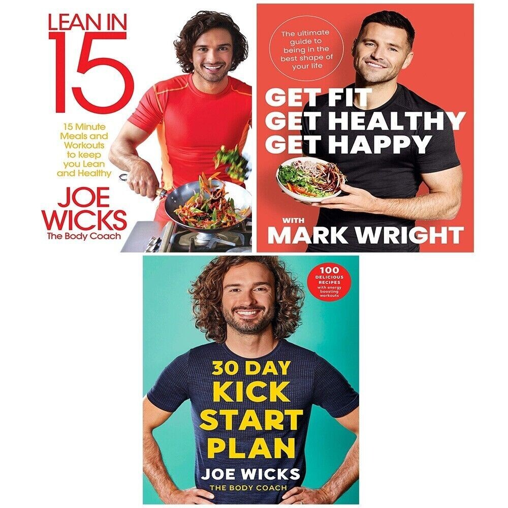 Get Fit Get Healthy ,30 Day Kick Start, Lean in 15 Shift Plan 3 Books Collection