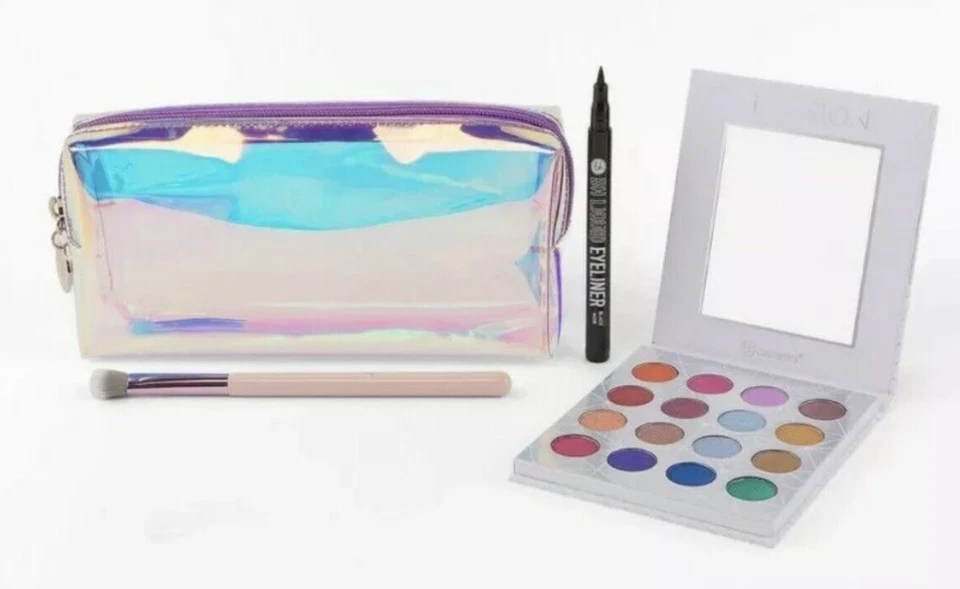 BH COSMETICS Opallusion Mystic Eyeshadow Palette, Liner, Brush, Makeup Bag Set - Image 4 of 4