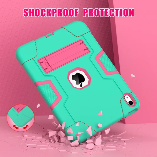For iPad 9th 8th 7th Gen 10.2 Shockproof Heavy Duty Hard Rubber Cover Stand Case - Picture 46 of 122