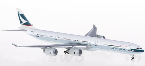 1:500 Hogan CATHAY PACIFIC AIRBUS A340-600 Passenger Airplane Diecast Model - Picture 2 of 5