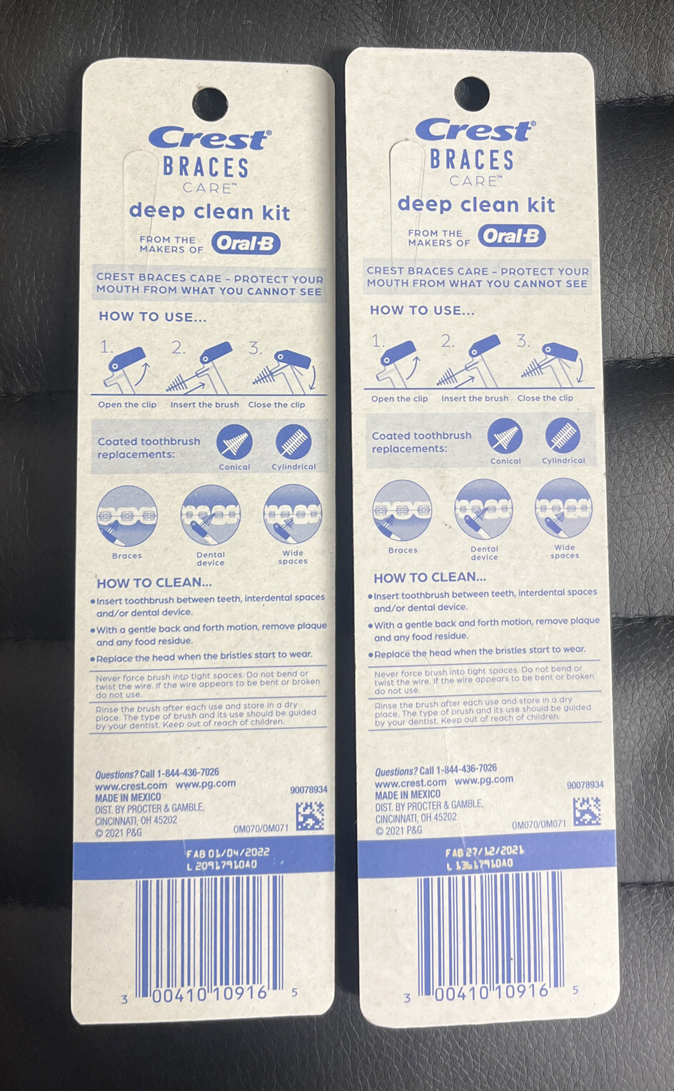 2 Crest Braces Care Interdental Deep Cleaning Brush Kit For Braces 2