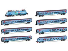 Hobbytrain H25226 - treno passeggeri Rh 1116 ÖBB Railjet/biglietto clima, Ep.V 8 pezzi